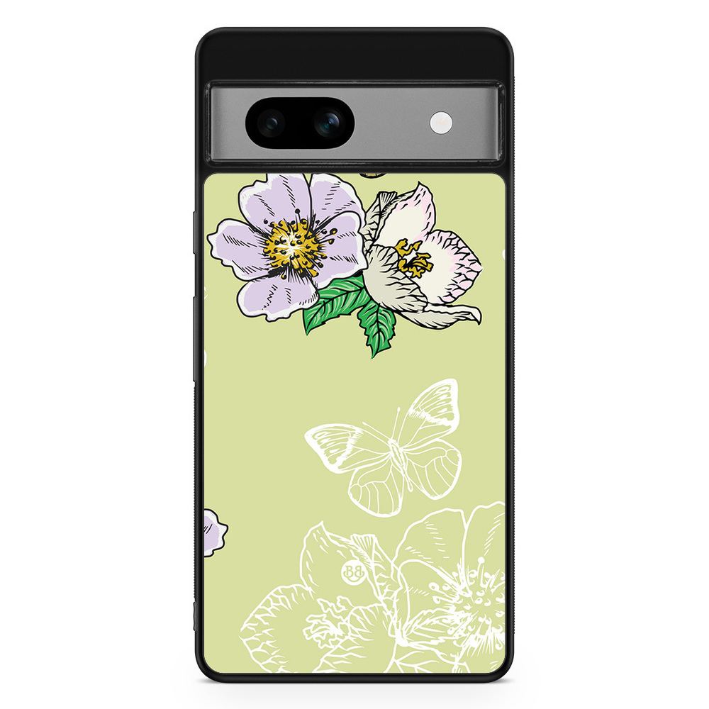 Google Pixel 7a Case - Butterfly Flower