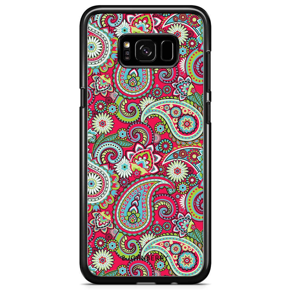 Samsung Galaxy S8 Plus Case - Red Paisley