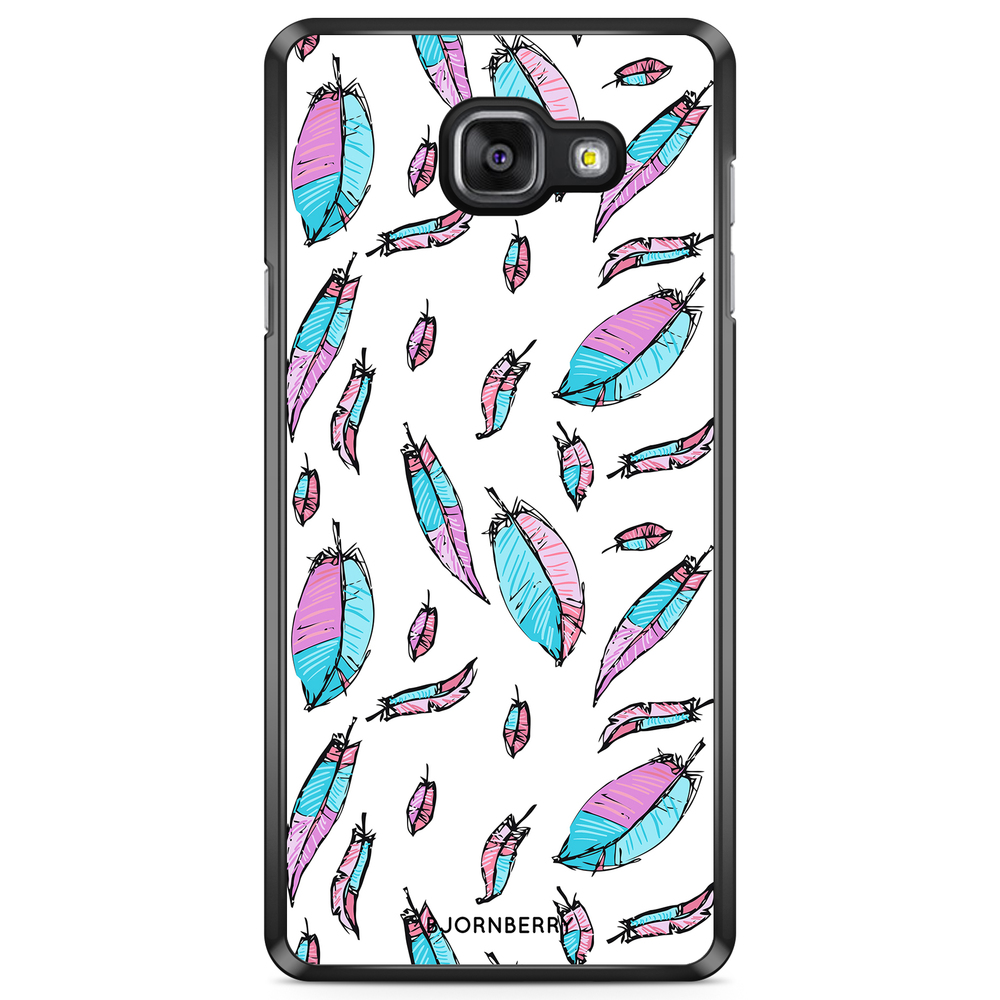 Samsung Galaxy A5 6 (2016) Case - Pink/Blue Feathers