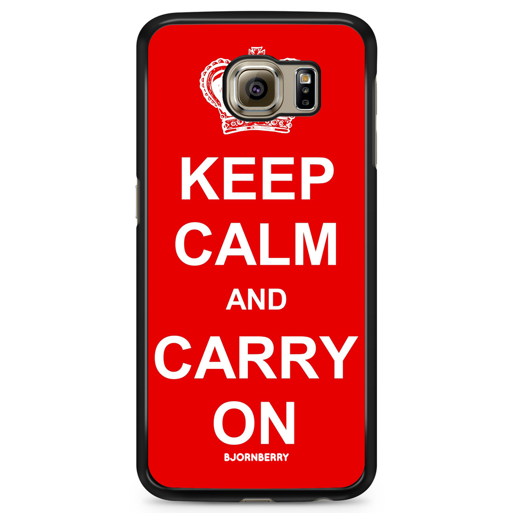 Samsung Galaxy S6 Edge Case - Keep calm carry on