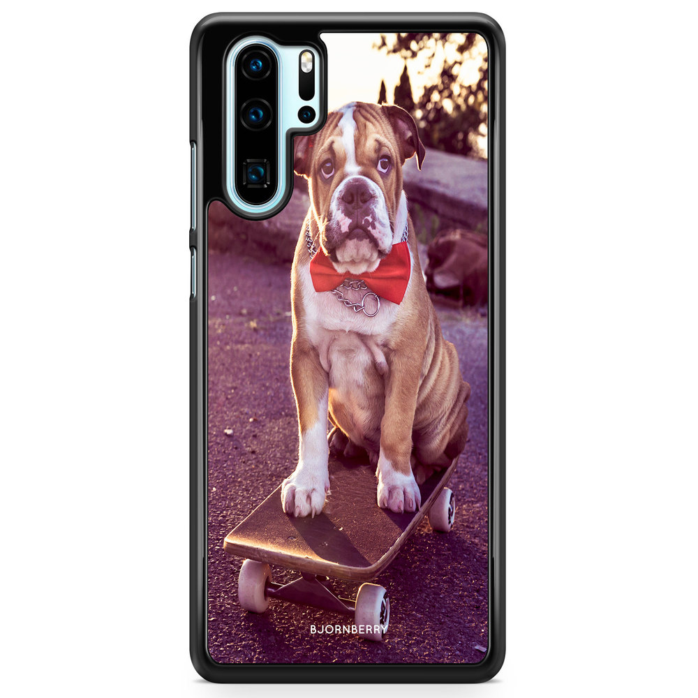 Huawei P30 Pro Case - Bulldog skateboard