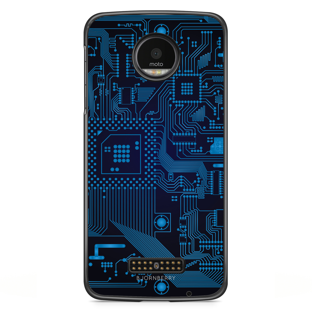 Moto Z2 Play Case - Circuit Board