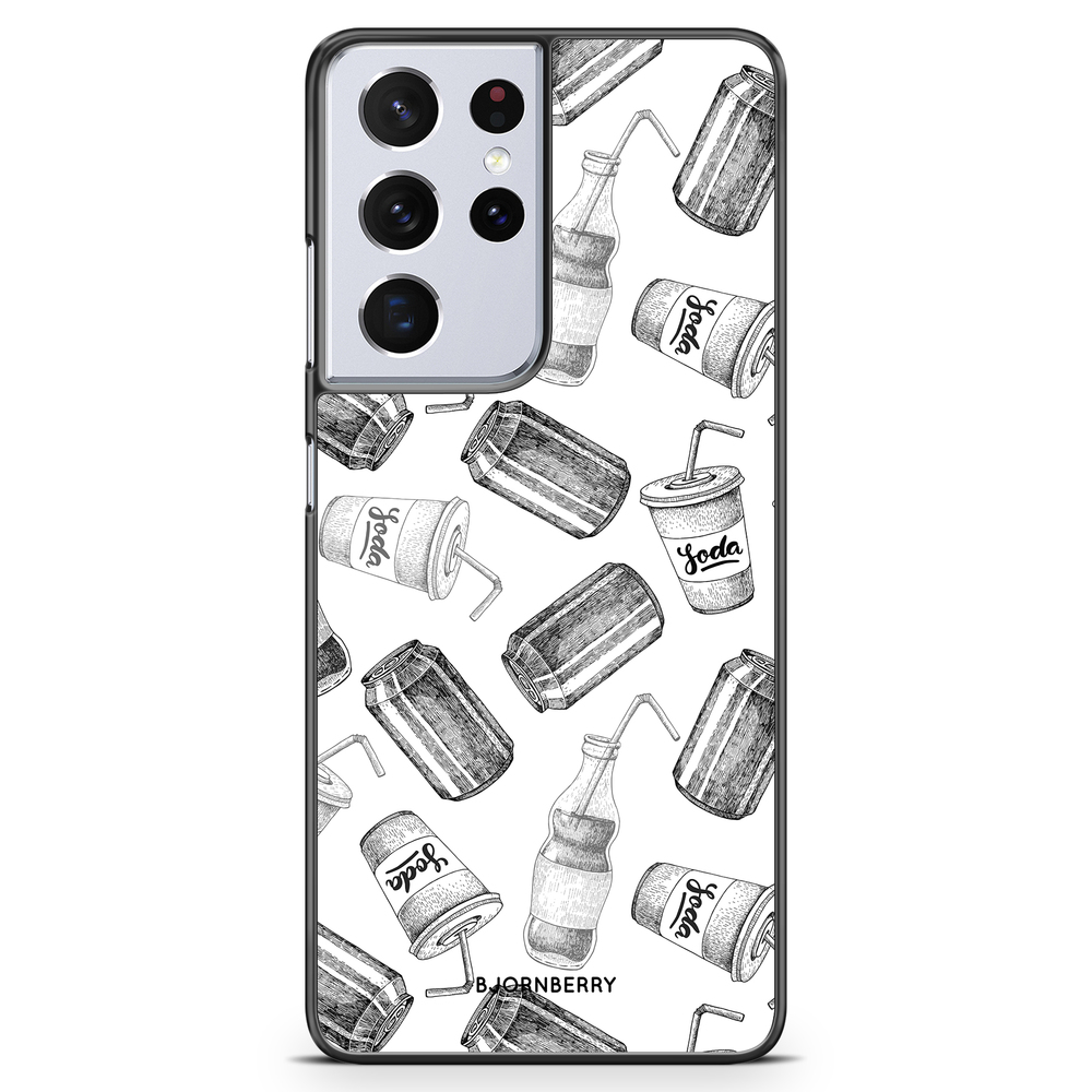 Samsung Galaxy S21 Ultra Case - Soda Black & White