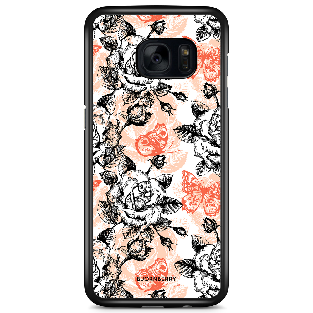 Samsung Galaxy S7 Case - Roses & Butterflies