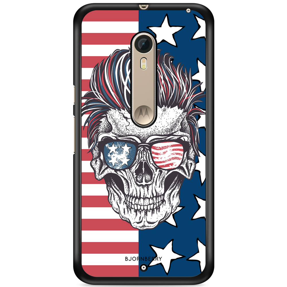 Moto X Style Case - USA Skull