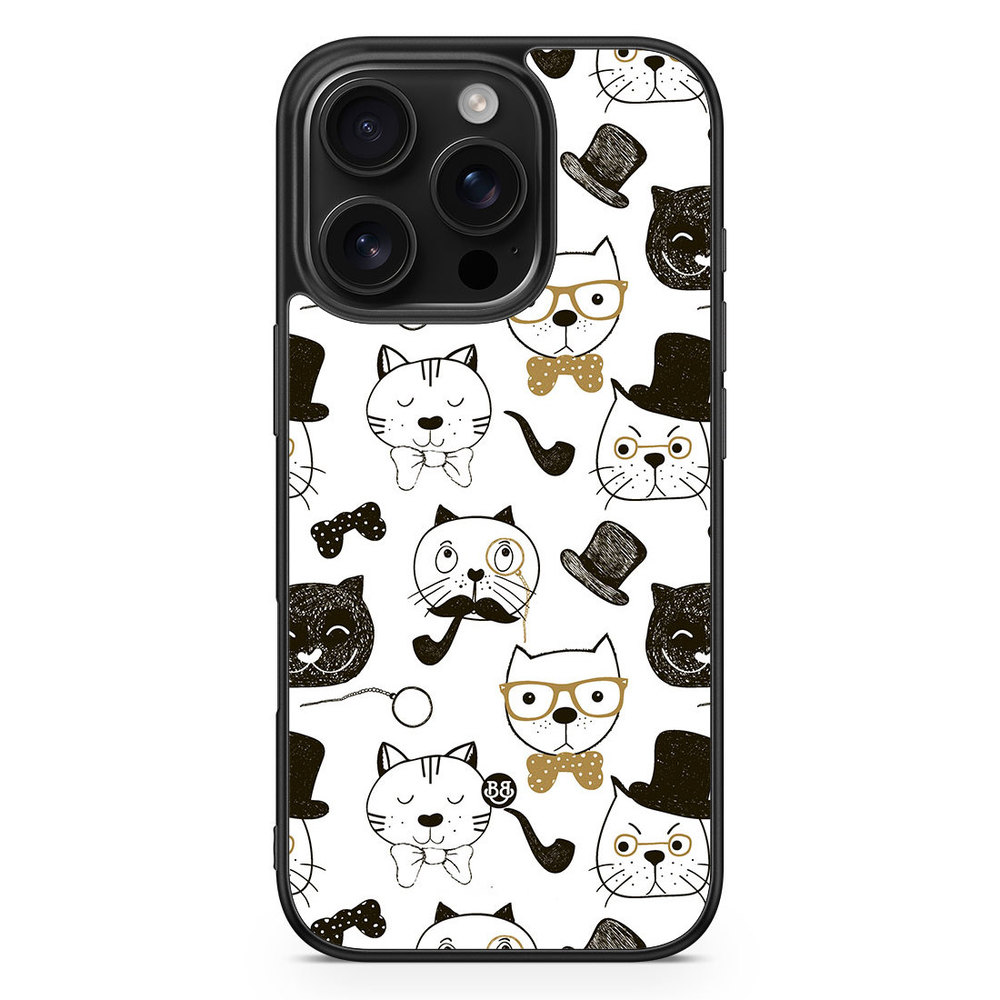 iPhone 16 Pro Case - Cartoon cats