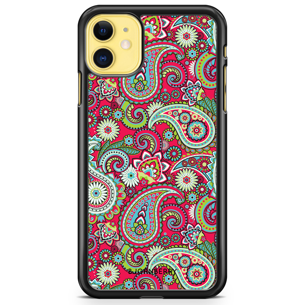 iPhone 11 Case - Red Paisley