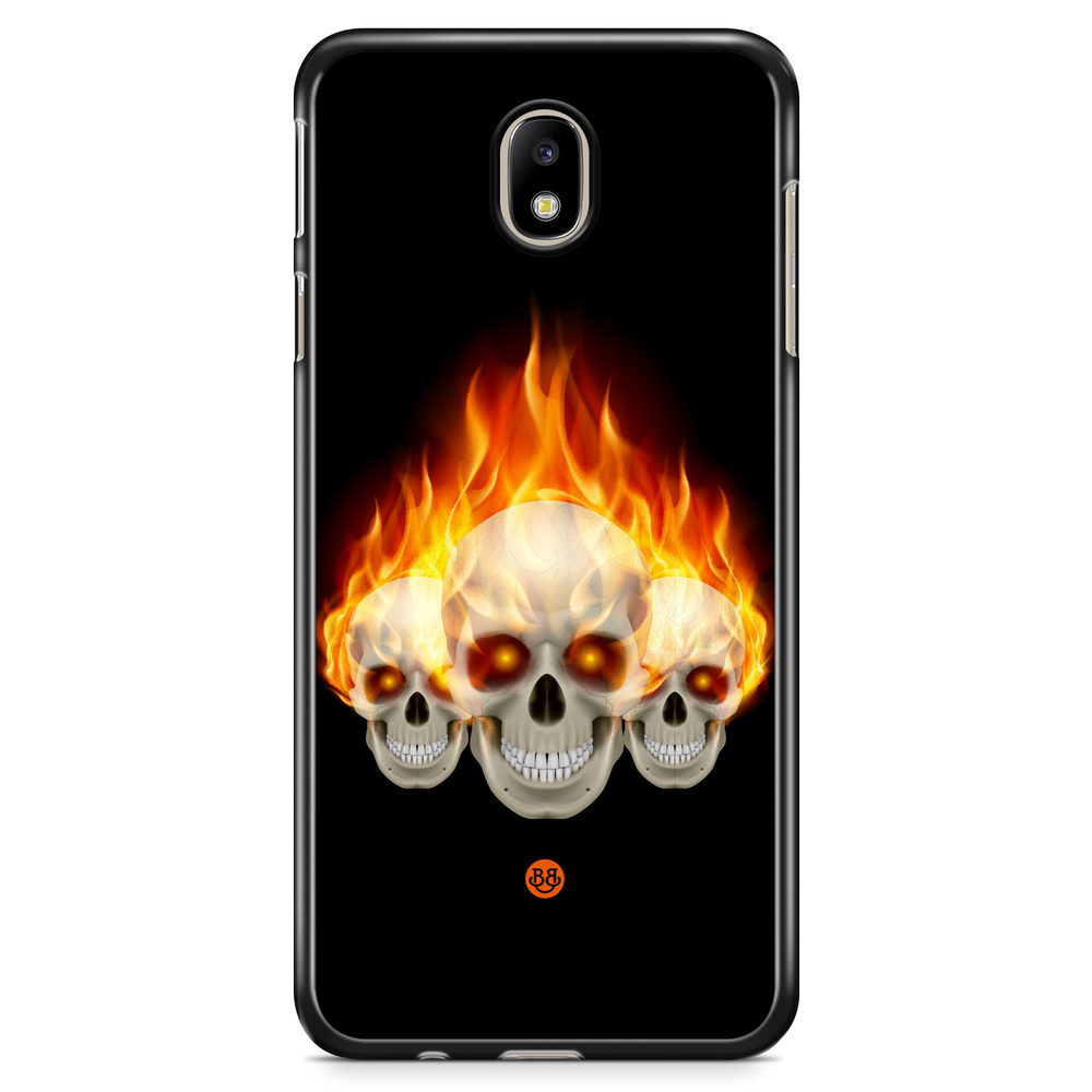Samsung Galaxy J3 (2017) Case - Flames Skulls