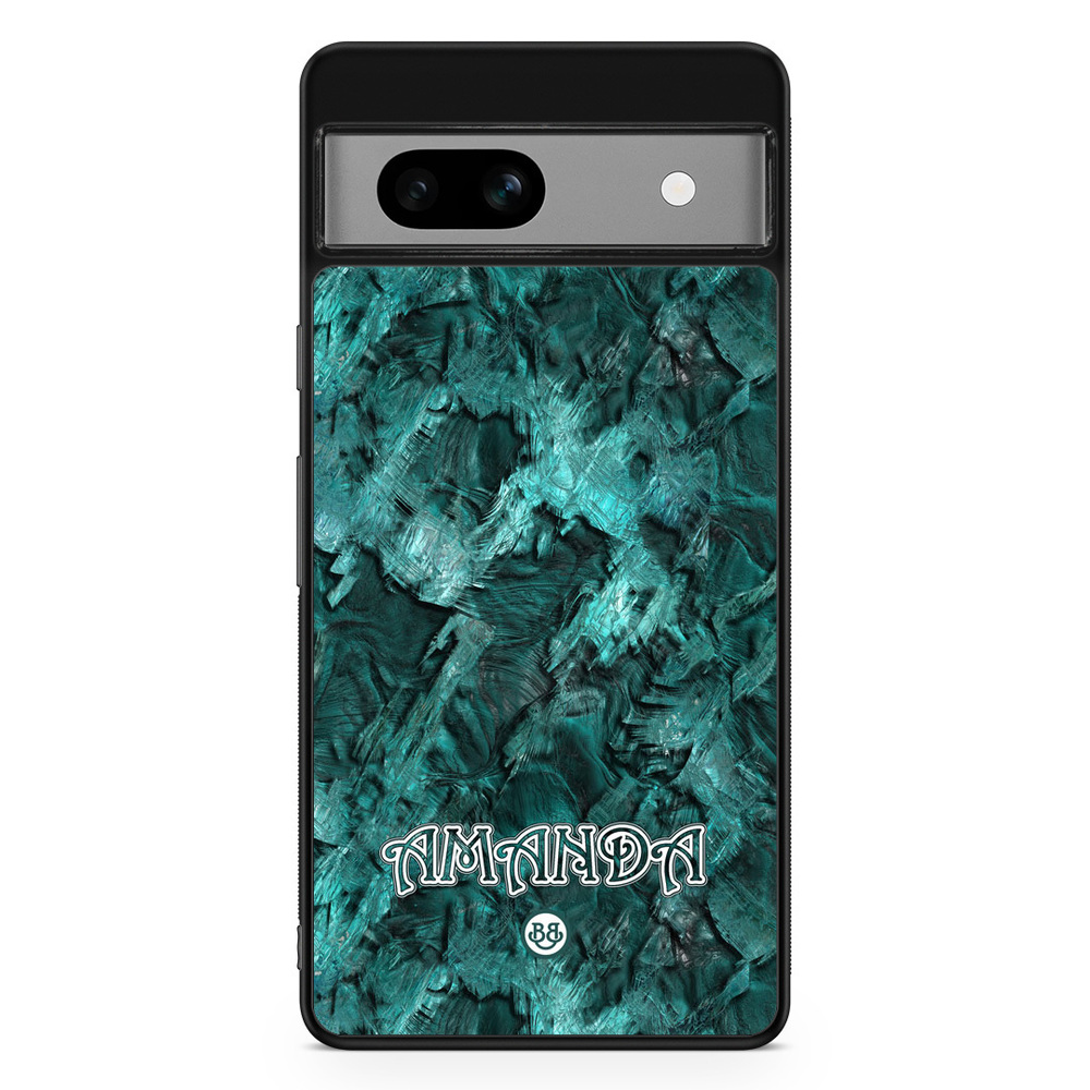 Google Pixel 7a Custom Case - Green Name