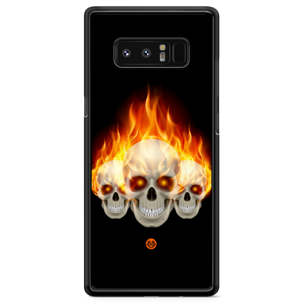Samsung Galaxy Note 8 Case - Flames Skulls