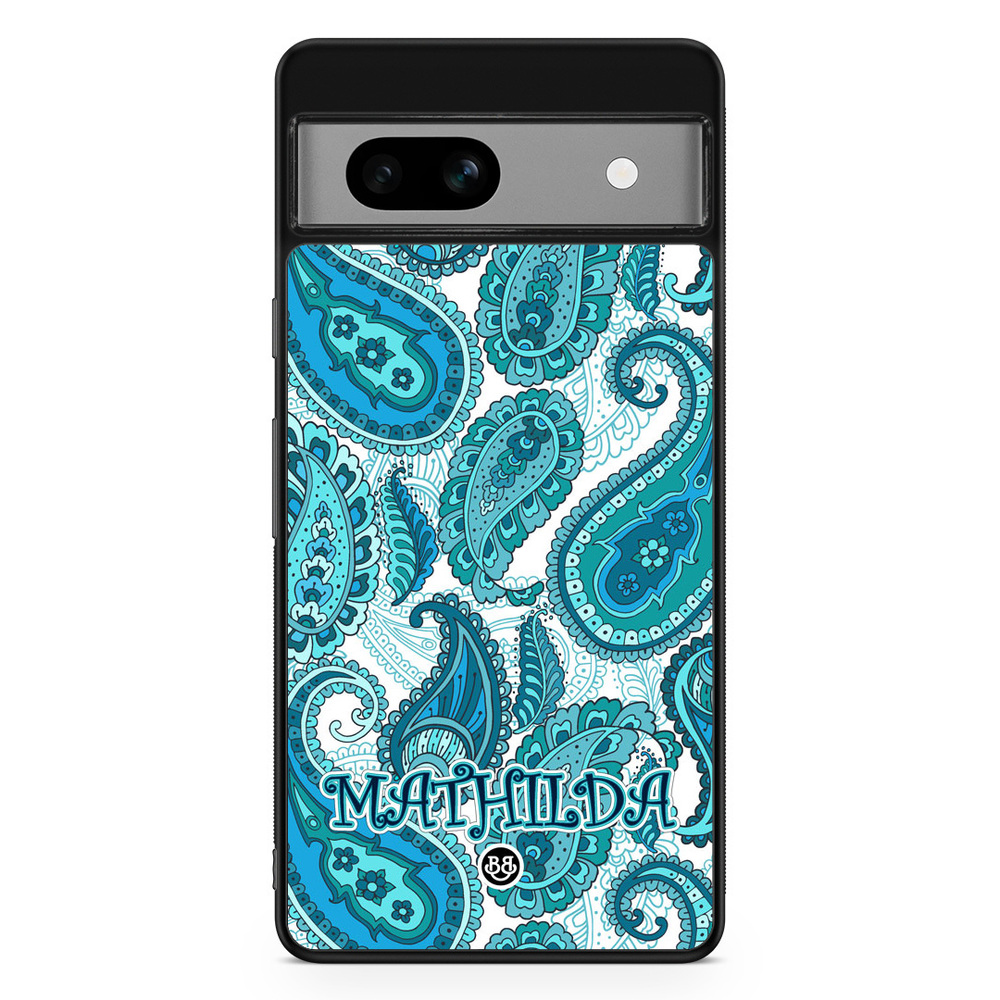 Google Pixel 7a Custom Case - Paisley Name