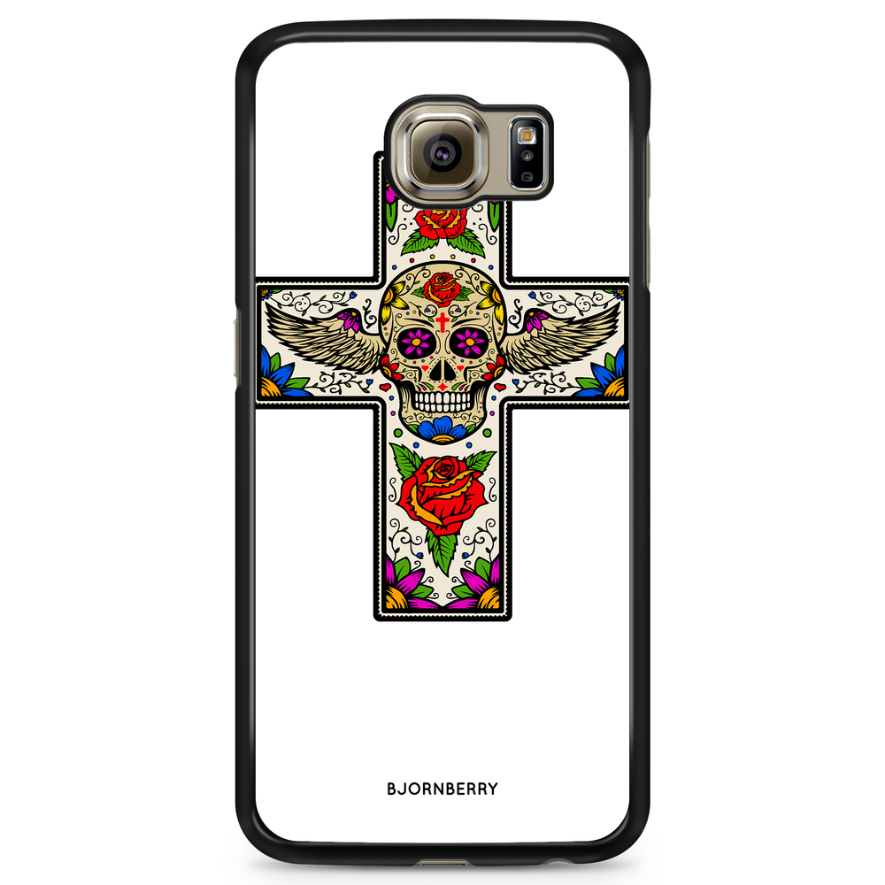 Samsung Galaxy S6 Edge Case - Skull Cross