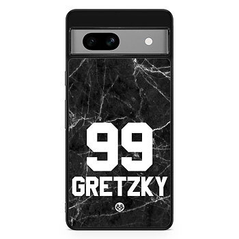 Google Pixel 7a Custom Case - Black Marmor Number