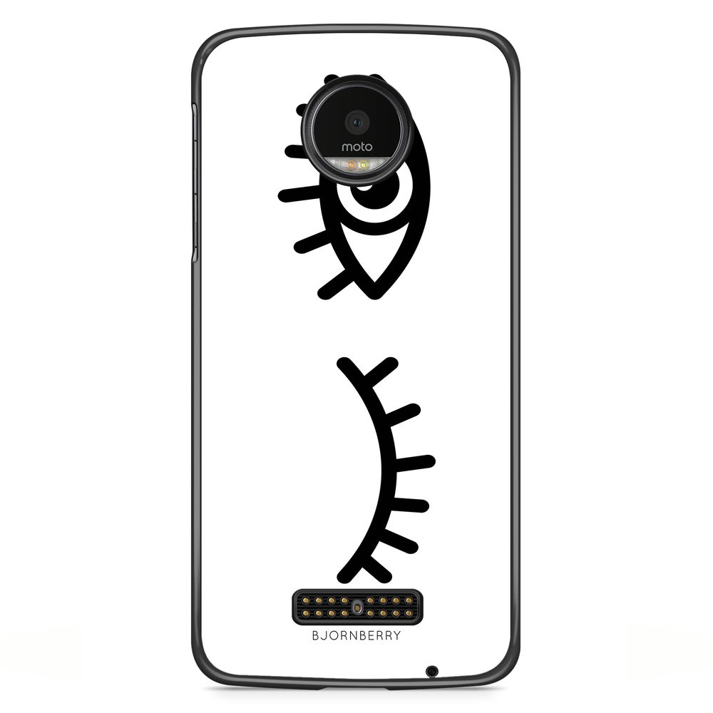 Moto Z2 Play Case - Black Eyes