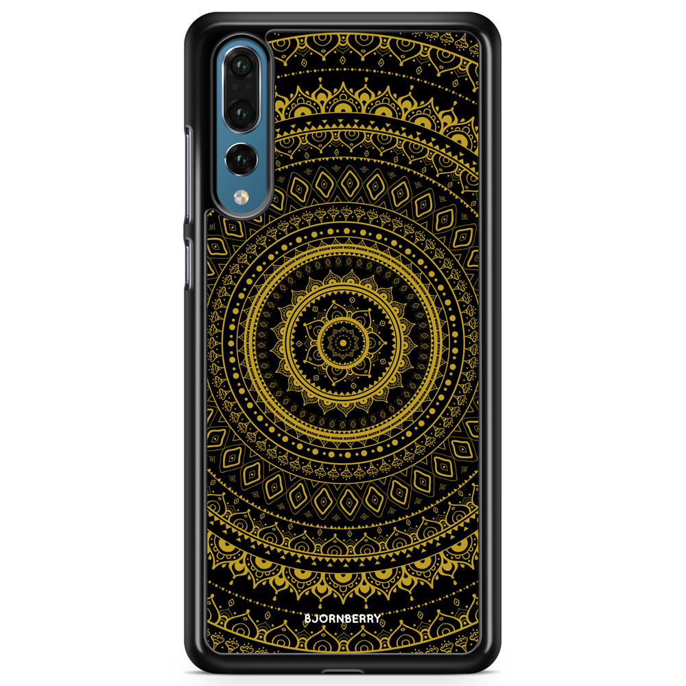 Huawei P20 Pro Case - Black Gold Mandala