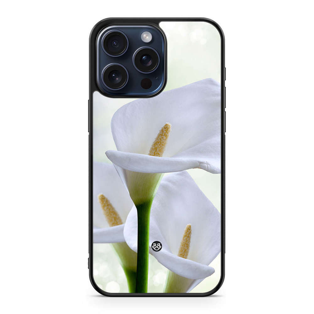 iPhone 15 Pro Max Case - White Flower