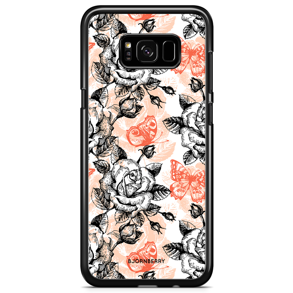 Samsung Galaxy S8 Case - Roses & Butterflies
