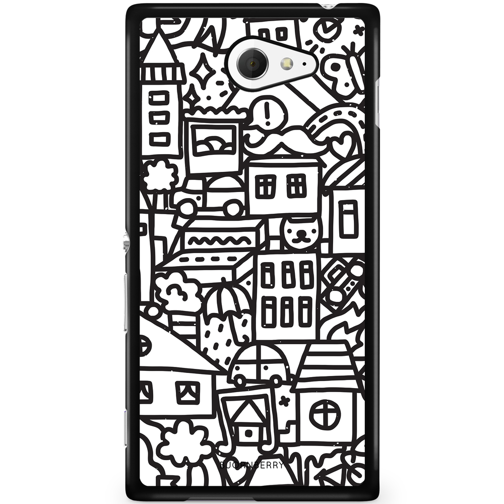 Sony Xperia M2 Aqua Case - City Life