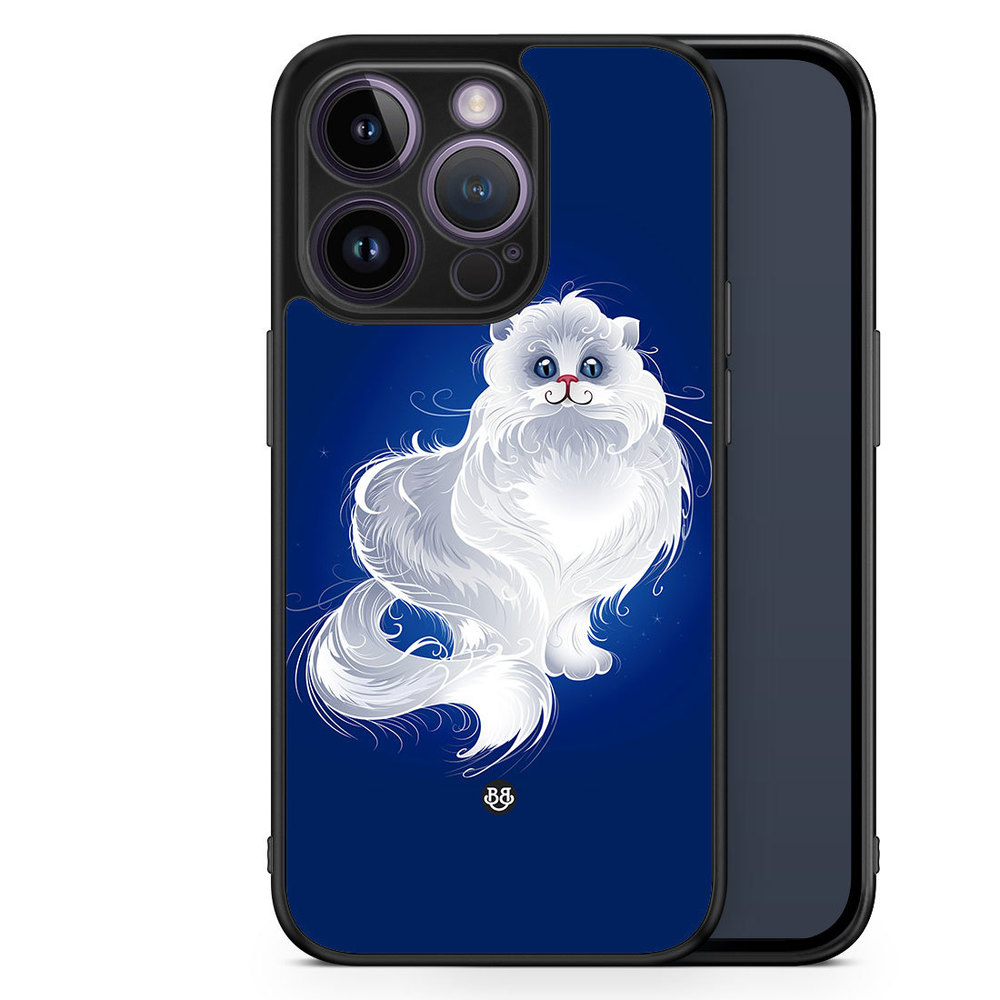 iPhone 14 Pro Case - White Cat