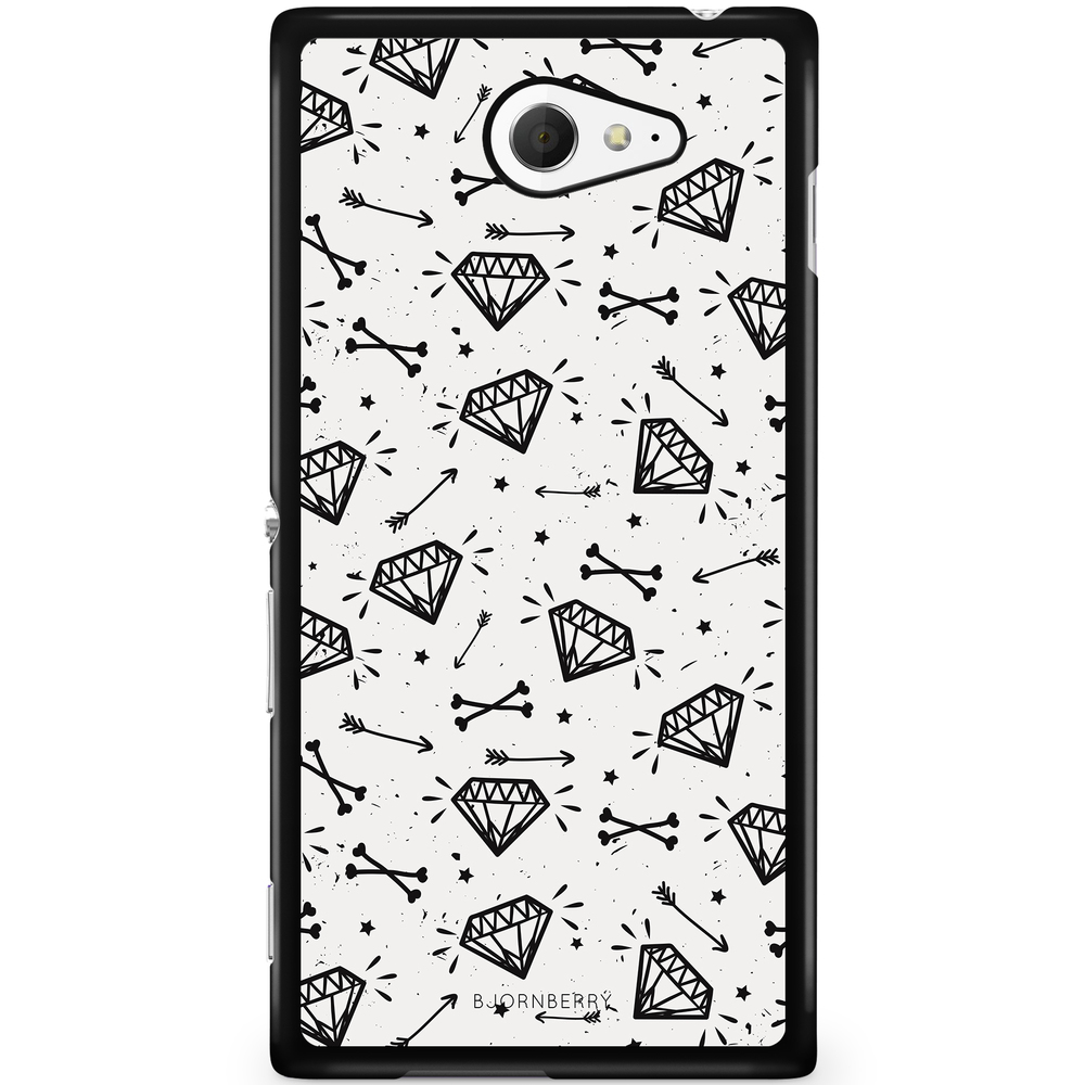 Sony Xperia M2 Aqua Case - Diamond Pattern