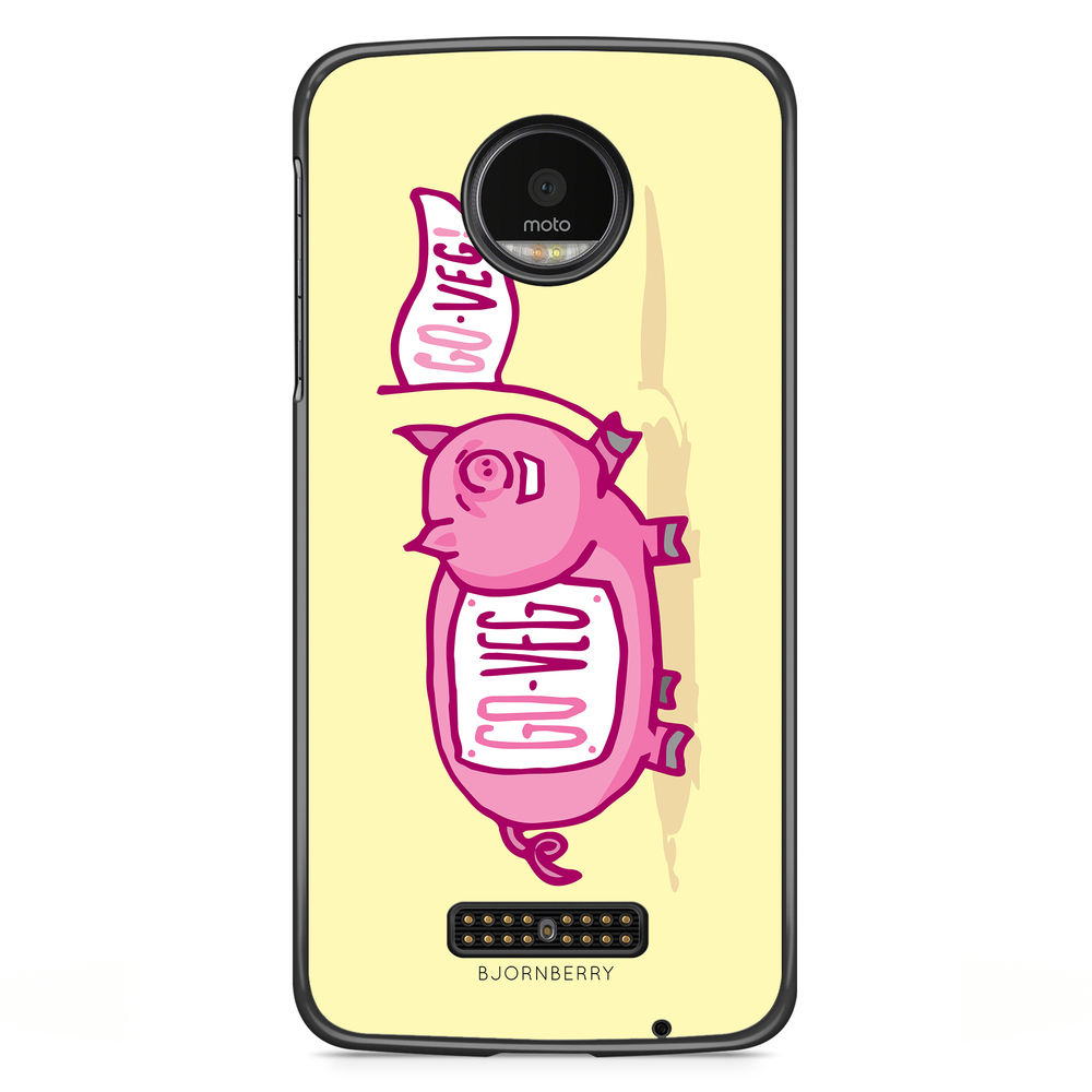 Moto Z2 Play Skal - Rosa Gris