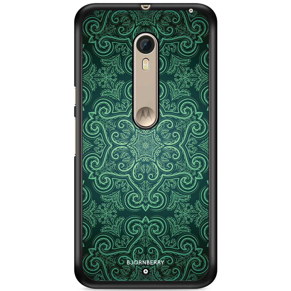 Moto X Style Case - Green Retro Pattern