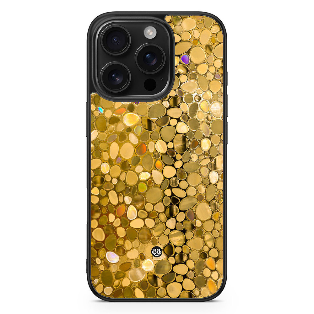 iPhone 16 Pro Case - Stained Glass Gold