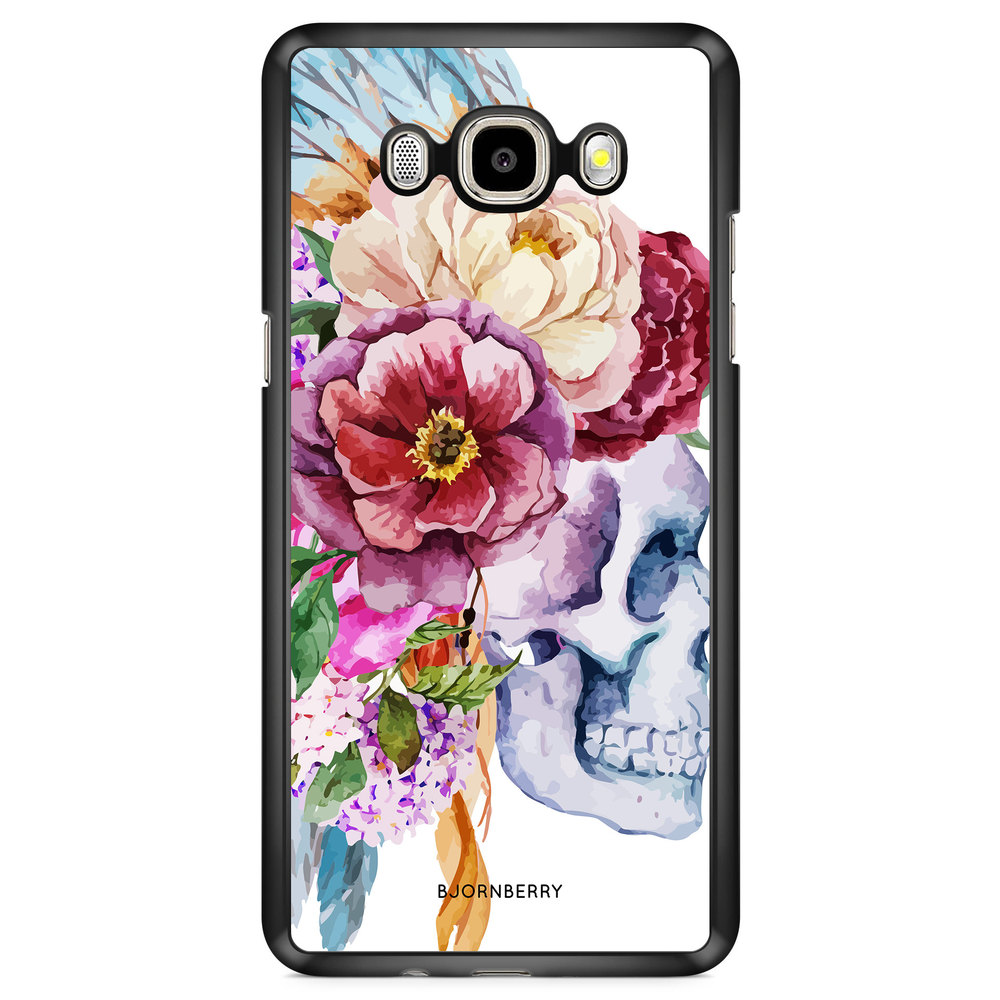 Samsung Galaxy J7 (2016) Case - Skull & Flowers