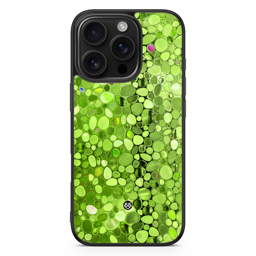 iPhone 16 Pro Case - Stained Glass Green
