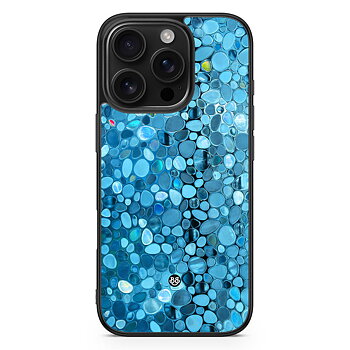 iPhone 16 Pro Case - Stained Glass Blue