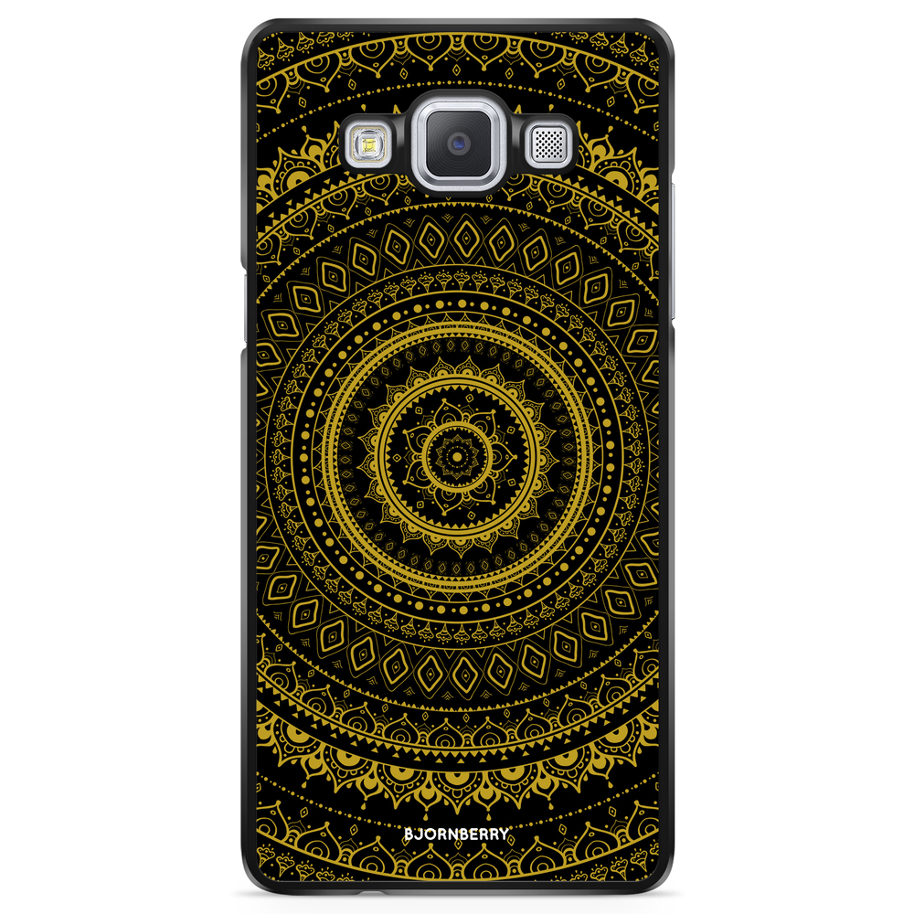 Samsung Galaxy A5 (2015) Case - Black Gold Mandala
