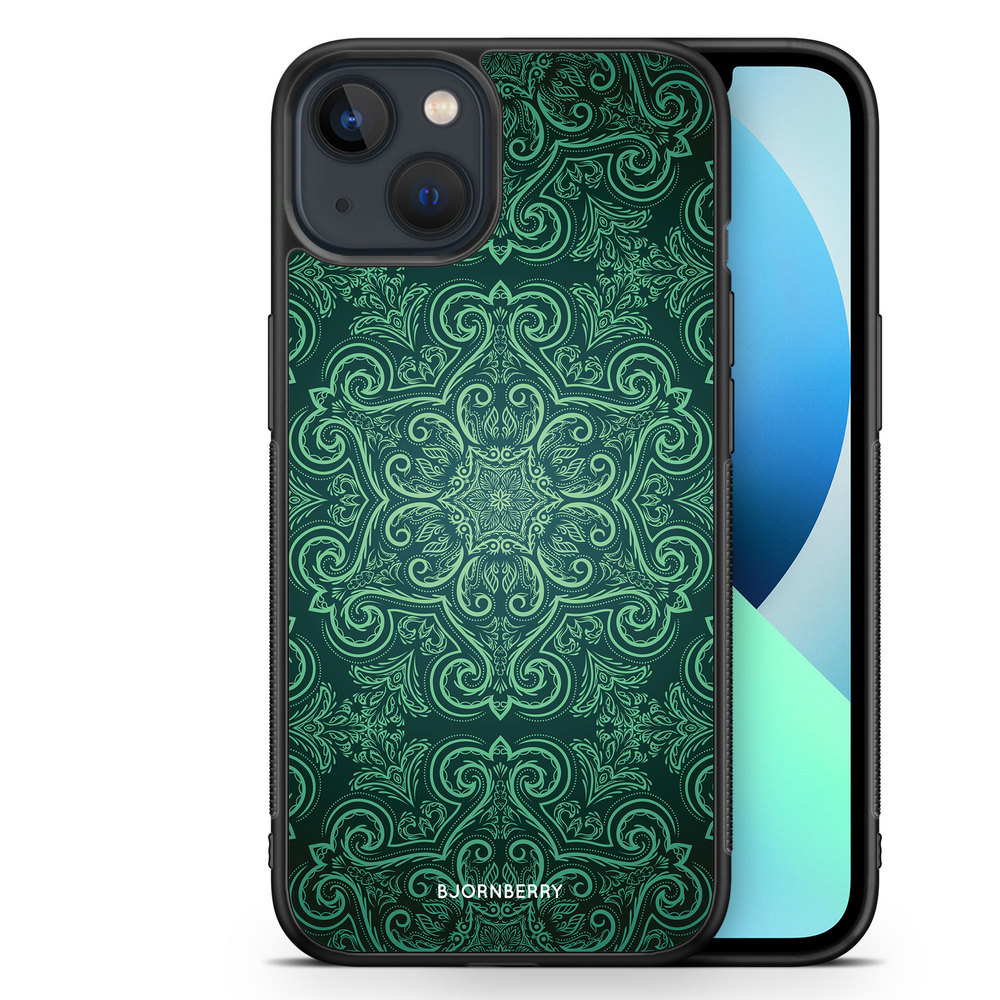 iPhone 13 Mini Case - Green Retro Pattern