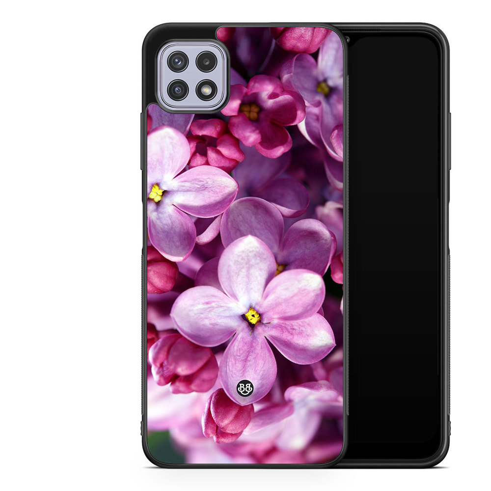 Samsung Galaxy A22 4G Case - Purple Spring Flower