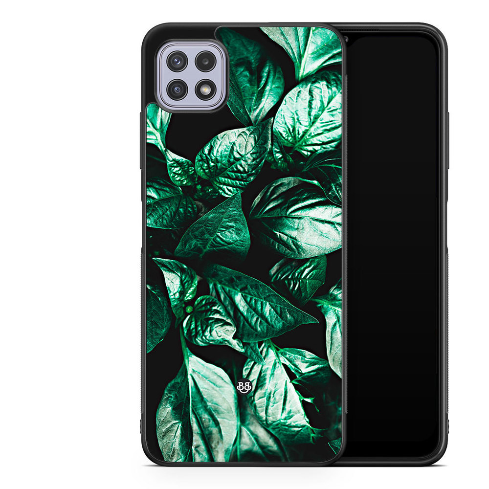 Samsung Galaxy A22 4G Skal - Gröna Löv