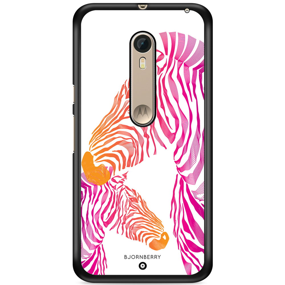 Moto X Style Case - Pink Zebras