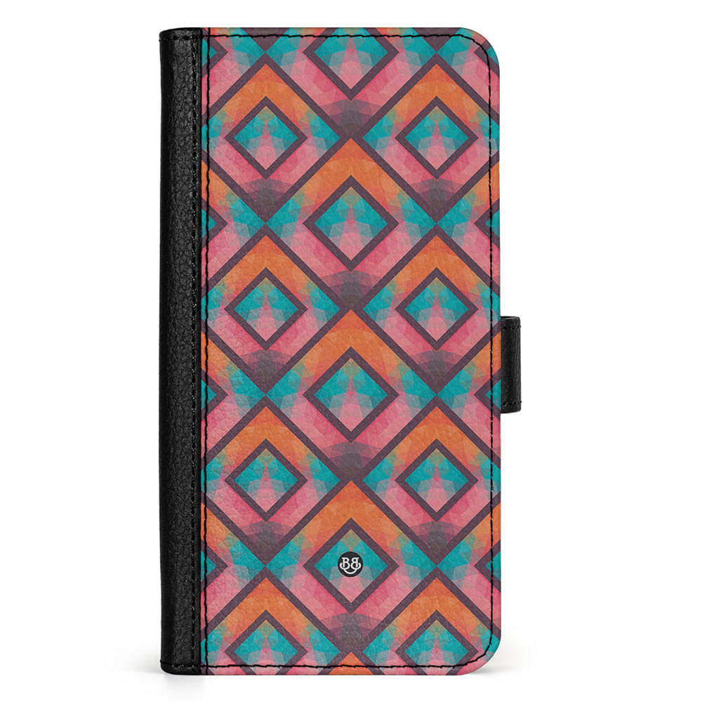 Doro 8050 Wallet Case - Retro Squares