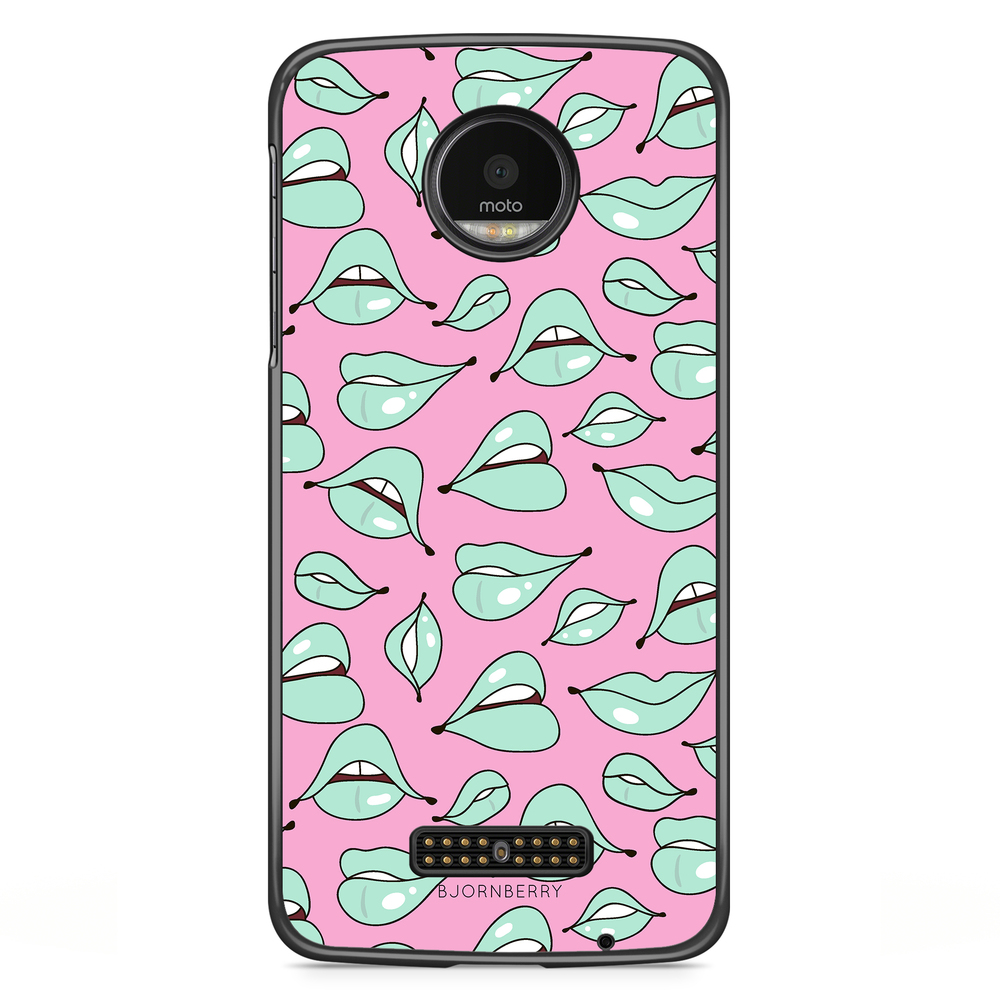 Moto Z2 Play Case - Green Lips