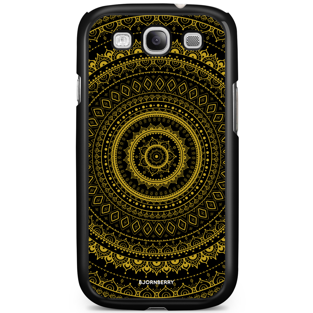Samsung Galaxy S3 Mini Case - Black Gold Mandala