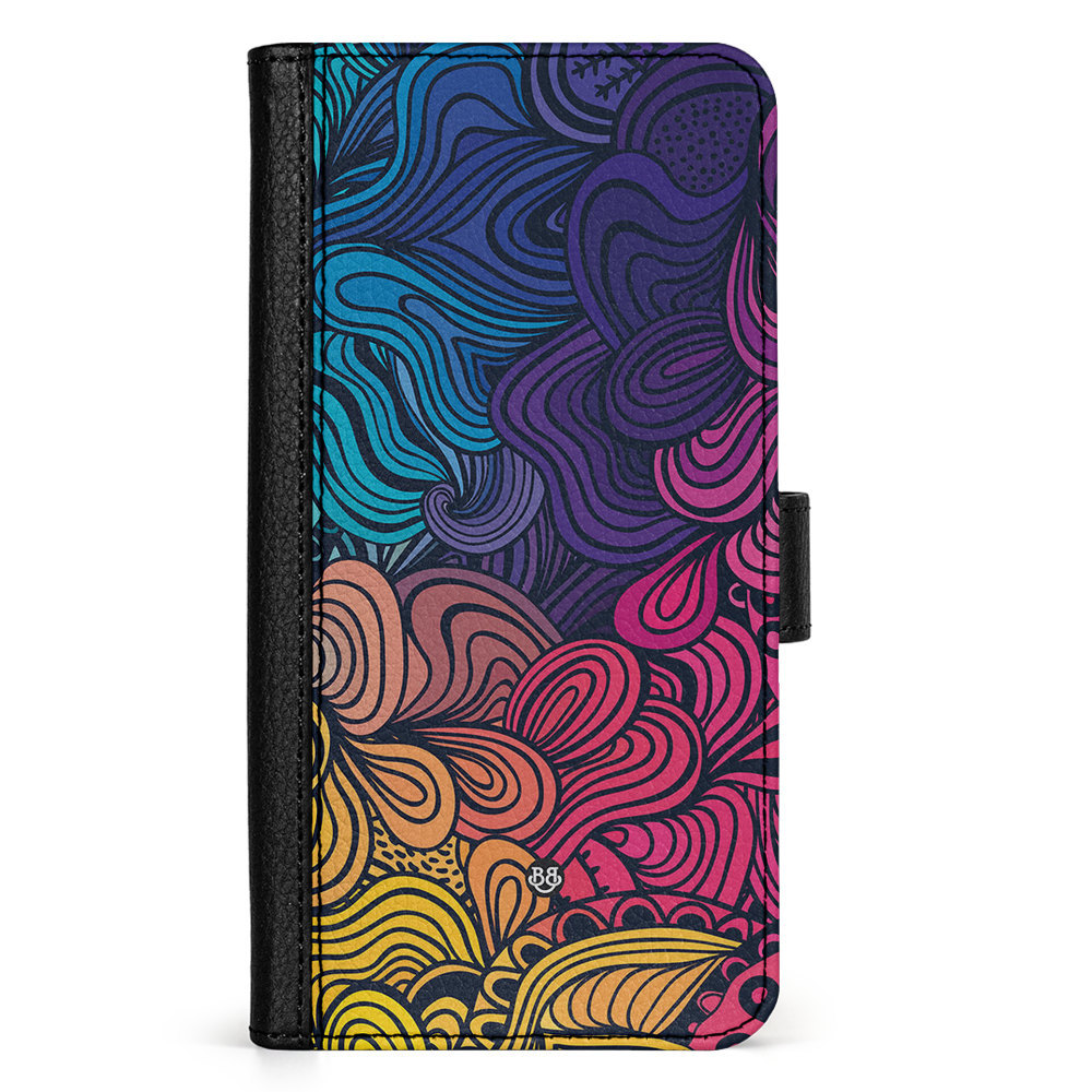 Doro 8050 Wallet Case - Retro Flowers