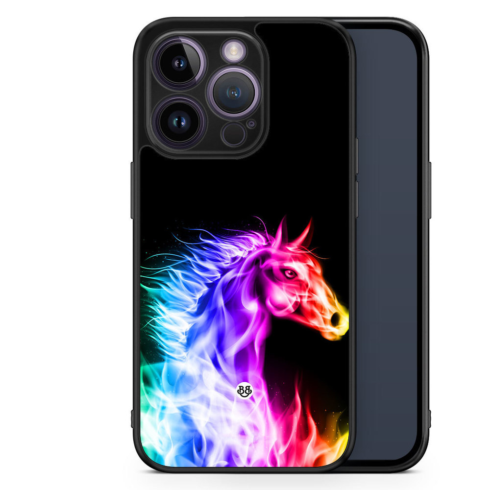 iPhone 14 Pro Case - Flames Horse