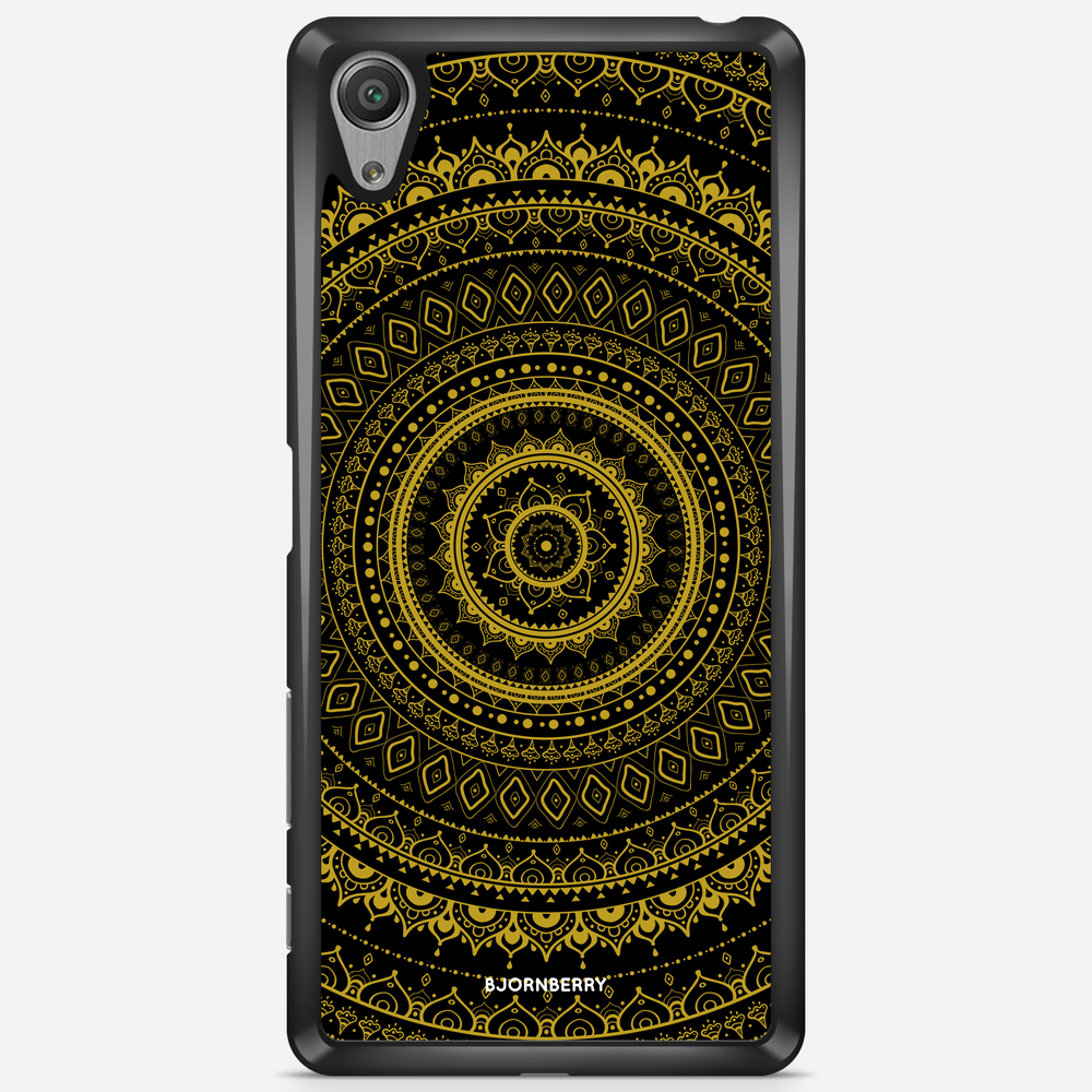 Sony Xperia X Performance Case - Black Gold Mandala