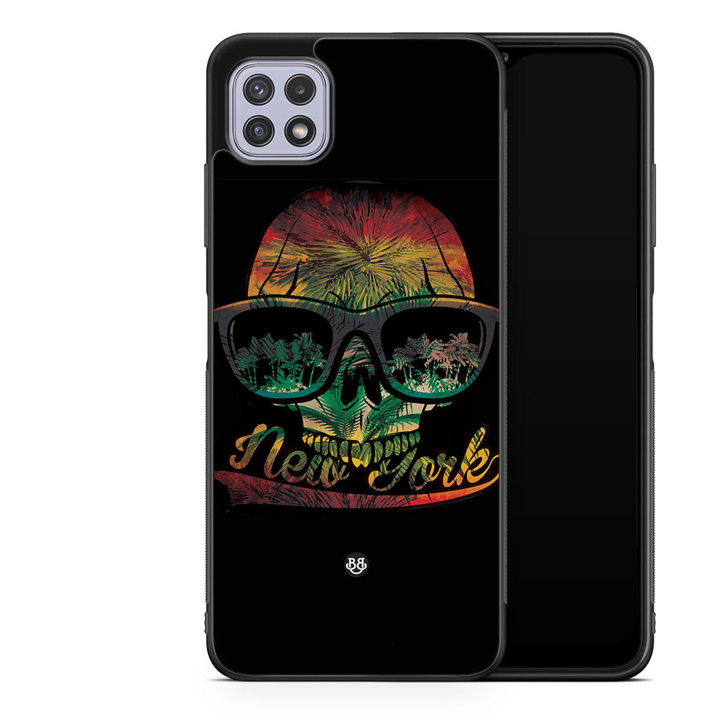 Samsung Galaxy A22 4G Case - New York Skull