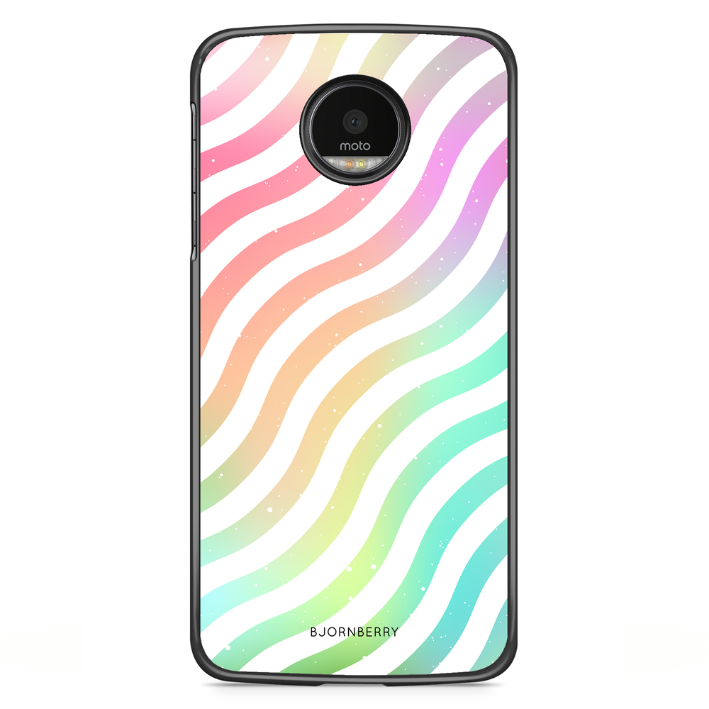 Motorola Moto G5S Plus Case - Wavy Rainbow
