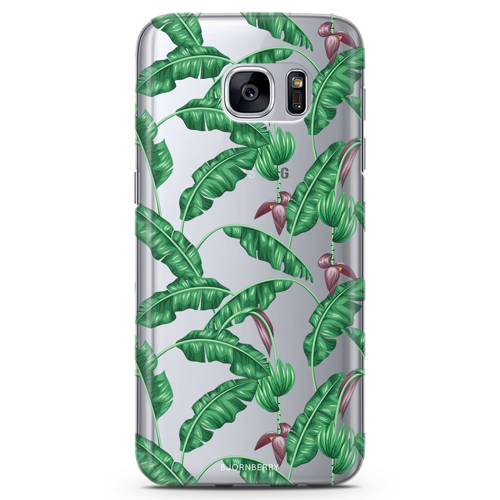 Samsung Galaxy S7 Edge TPU Case - Banana Leaves
