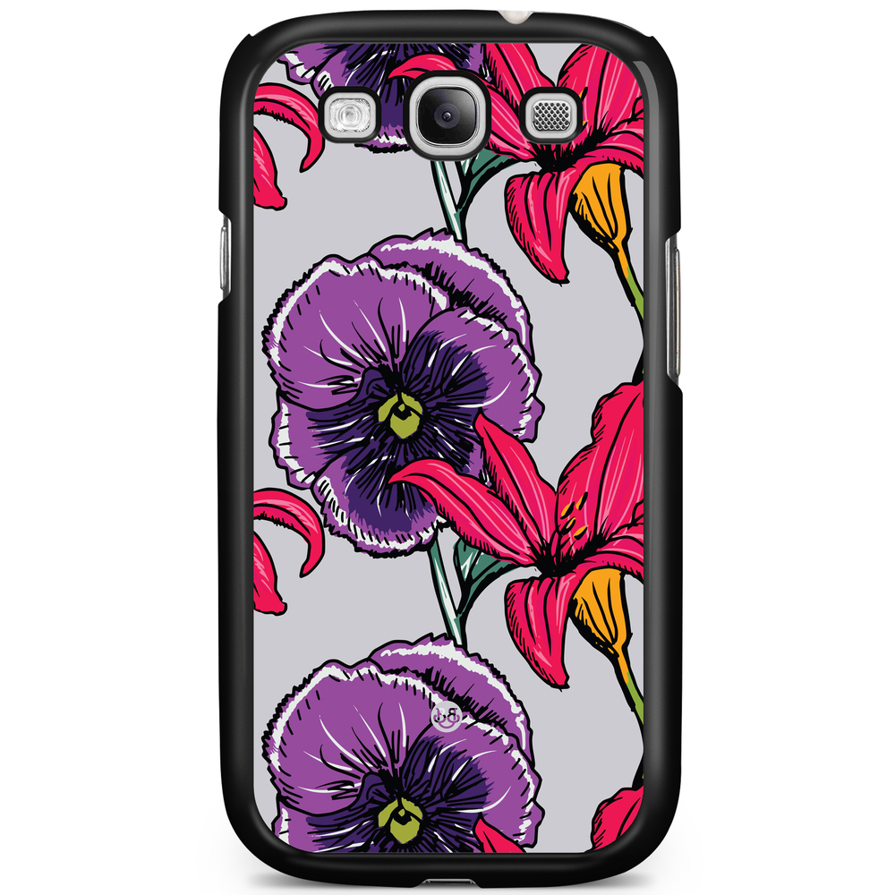 Samsung Galaxy S3 Mini Case - Purple/Cerise Floral