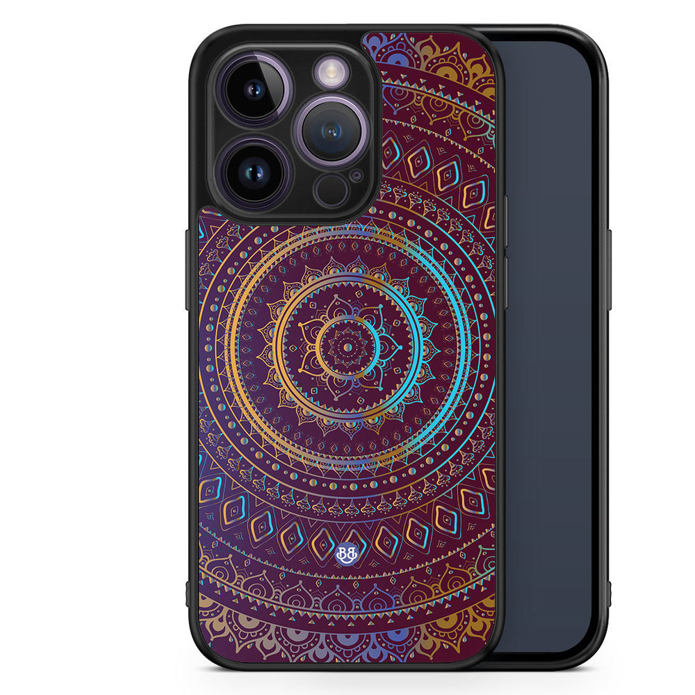 iPhone 14 Pro Case - Purple Mandala