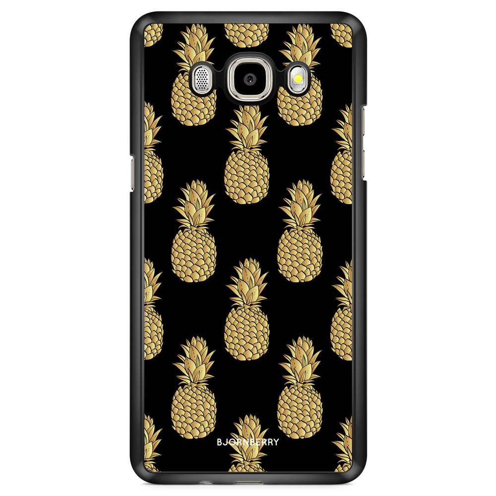 Samsung Galaxy J7 (2016) Case - Gold Pineapples