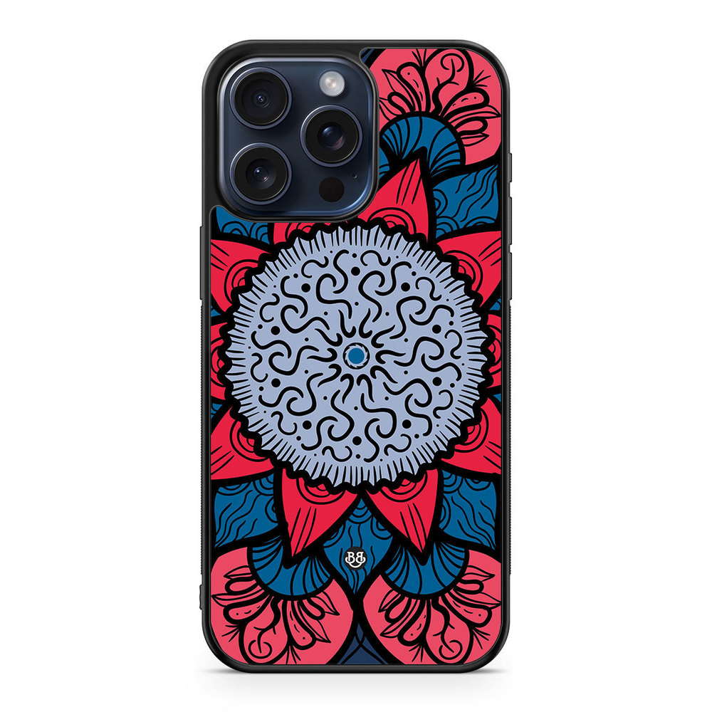 iPhone 15 Pro Max Case - Blue Mandala