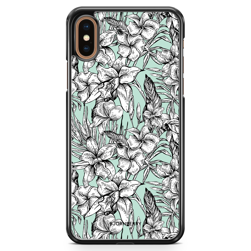 iPhone XS Max Skal - Exotiska Blommor