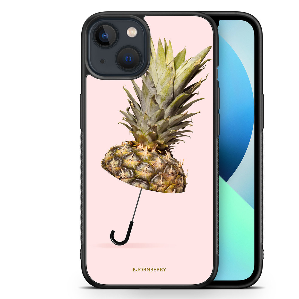 iPhone 13 Mini Case - Pineapple Umbrella